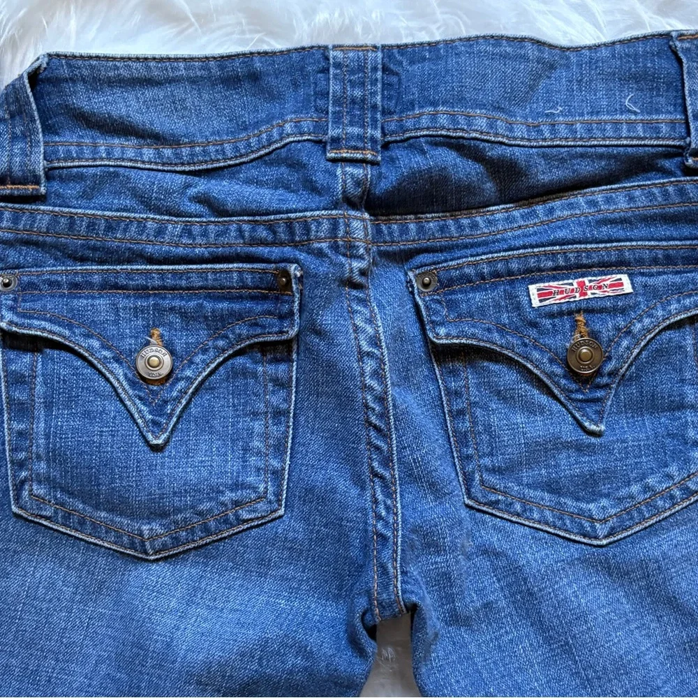 Hudson Jeans Dark Blue Flare & Wide Leg - Picture 3 of 5